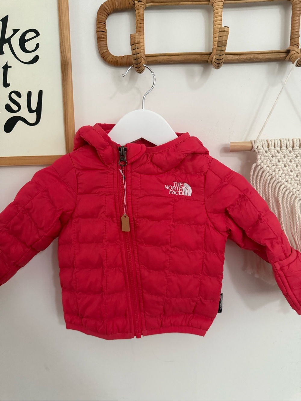 The North Face - 3-6m - puffer jacket with asymmetrical zipper
